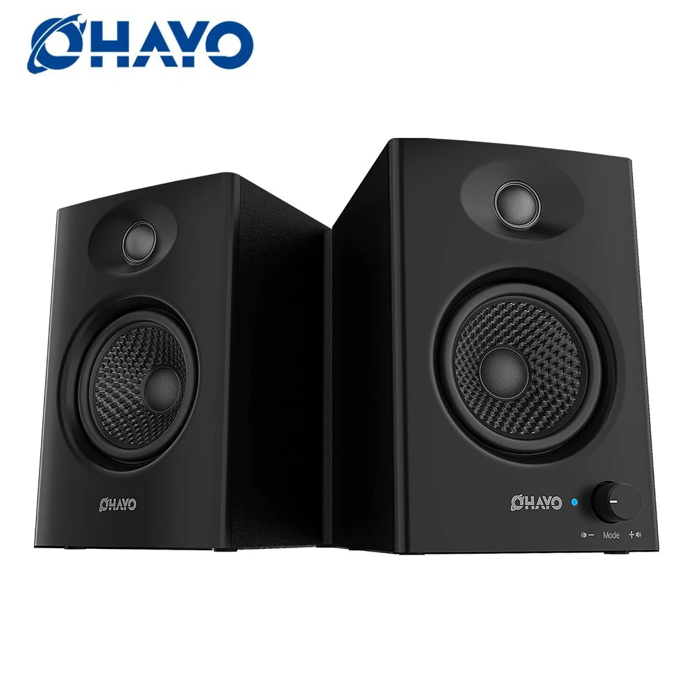 OHAYO Active Bluetooth 5.3 Bookshelf Speakers 60W For PC