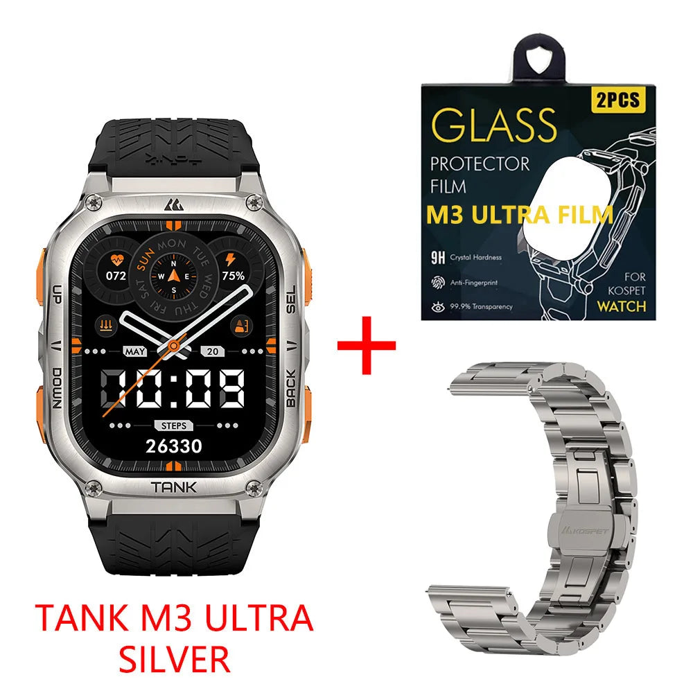 KOSPET Tank M3 Ultra GPS Smart Watch 5ATM Waterproof