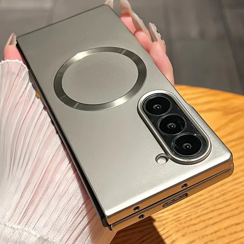 Samsung Z Fold Magnetic Frosting Case Ultra Thin Metal Paint