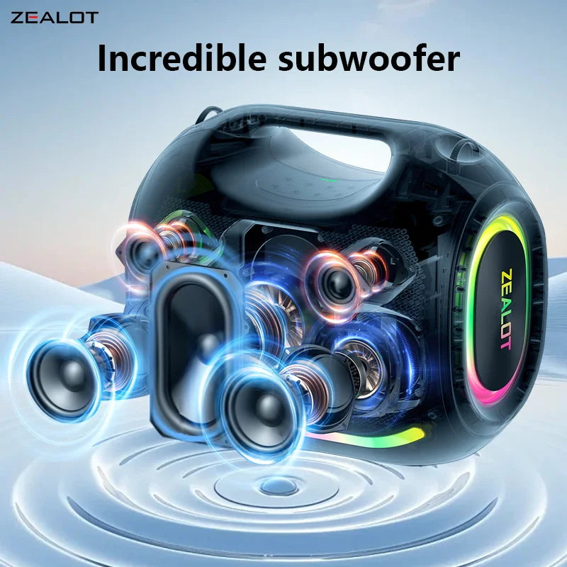 ZEALOT ZE21 250W Wireless Speaker TWS Subwoofer Waterproof Bluetooth