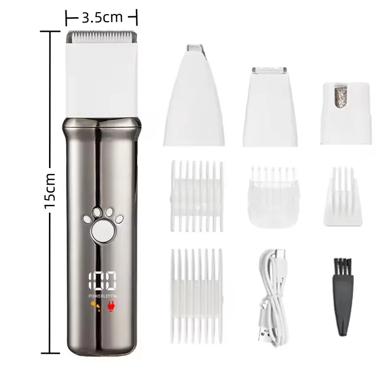 Four In One Pet Grooming And Care Set Blades Included