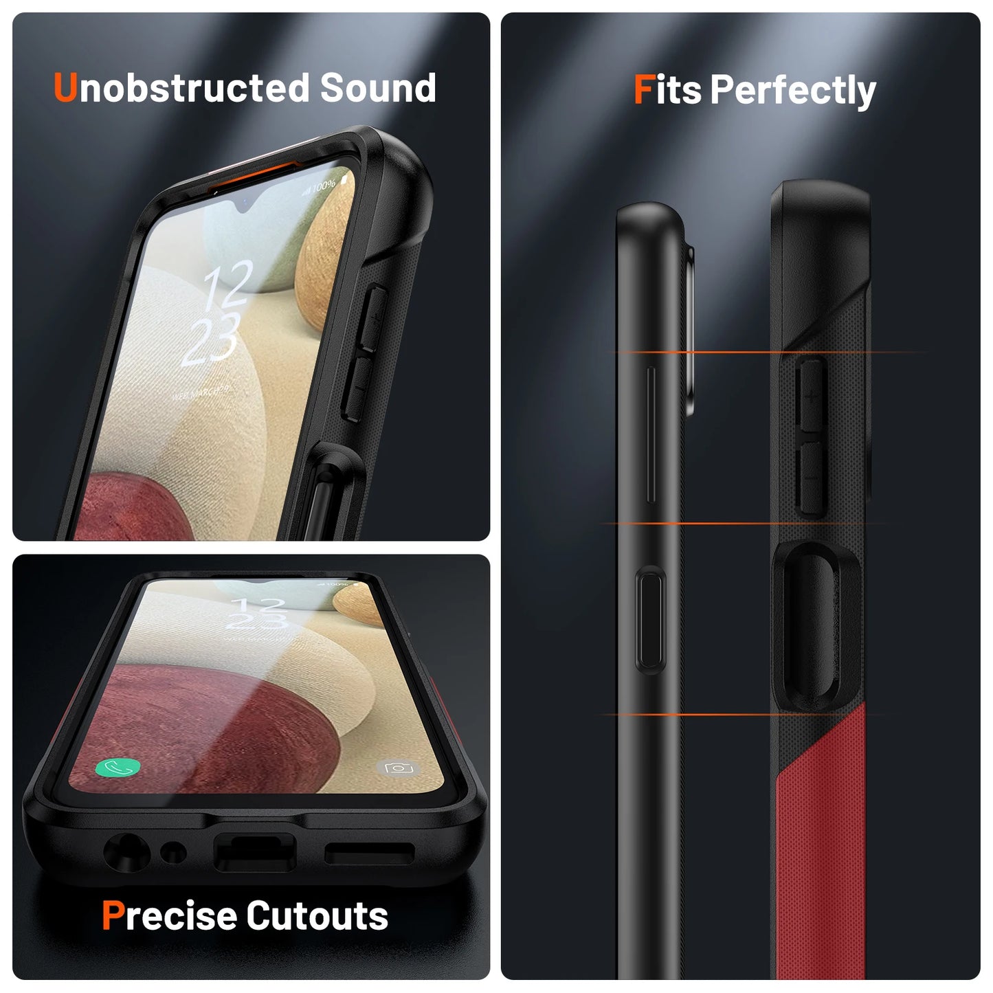 Samsung Galaxy Shockproof Armor Case Dual Layer Military Grade Protection