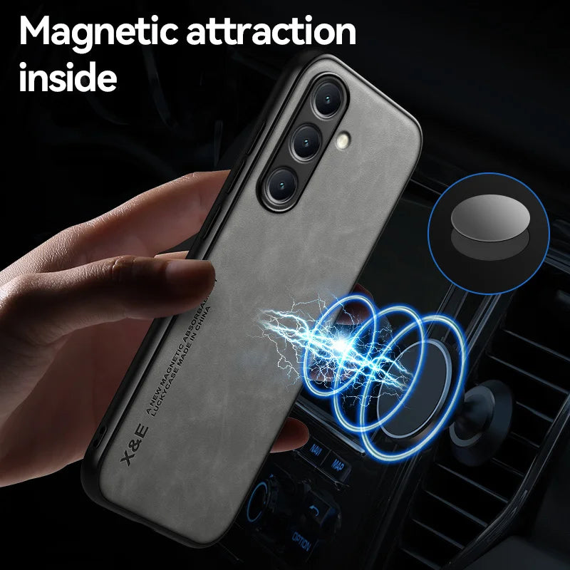 Galaxy A56 A36 A26 A16 5G Case Magnetic Car Holder