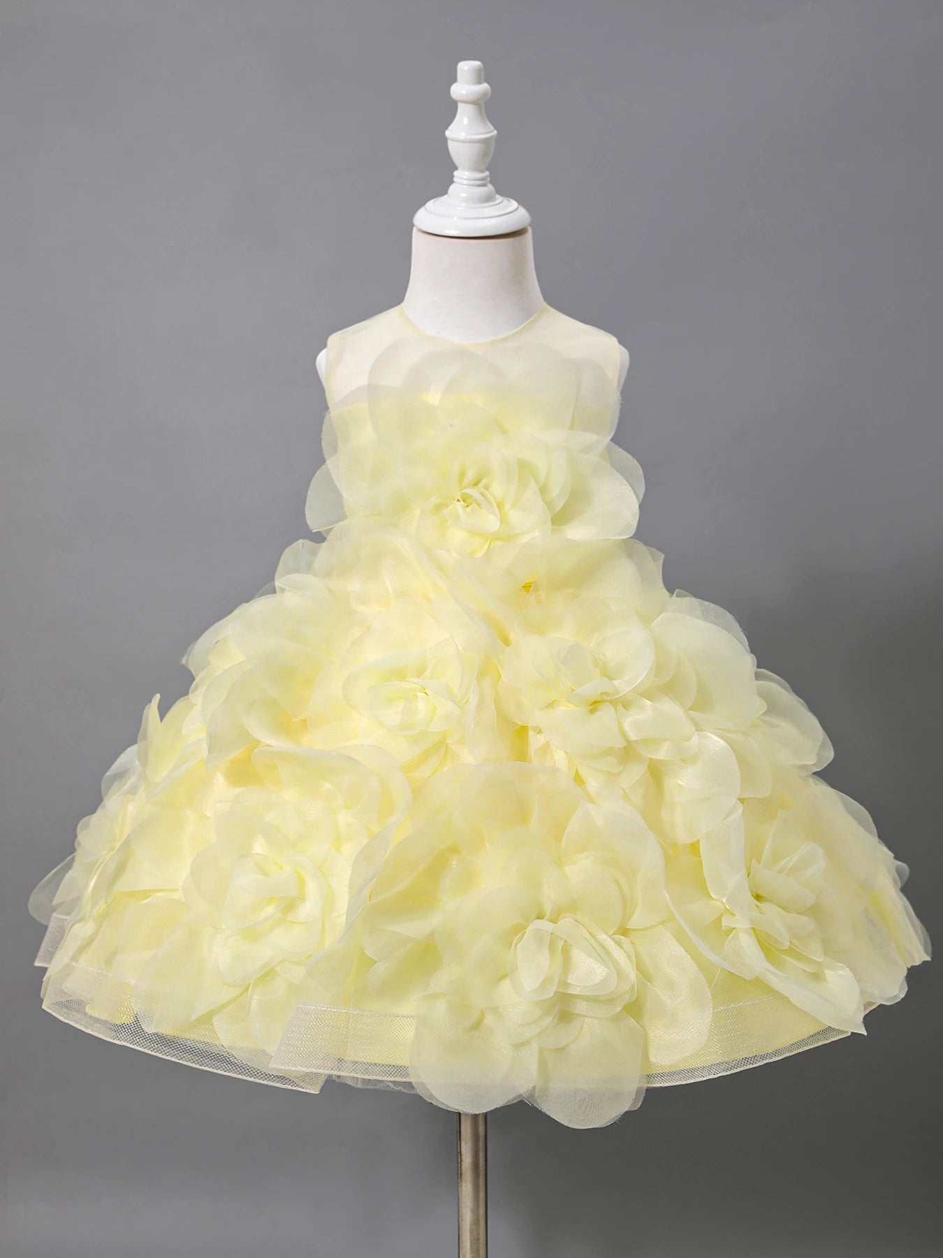 Girls Princess Dress Sleeveless Ball Gown For Elegant Parties