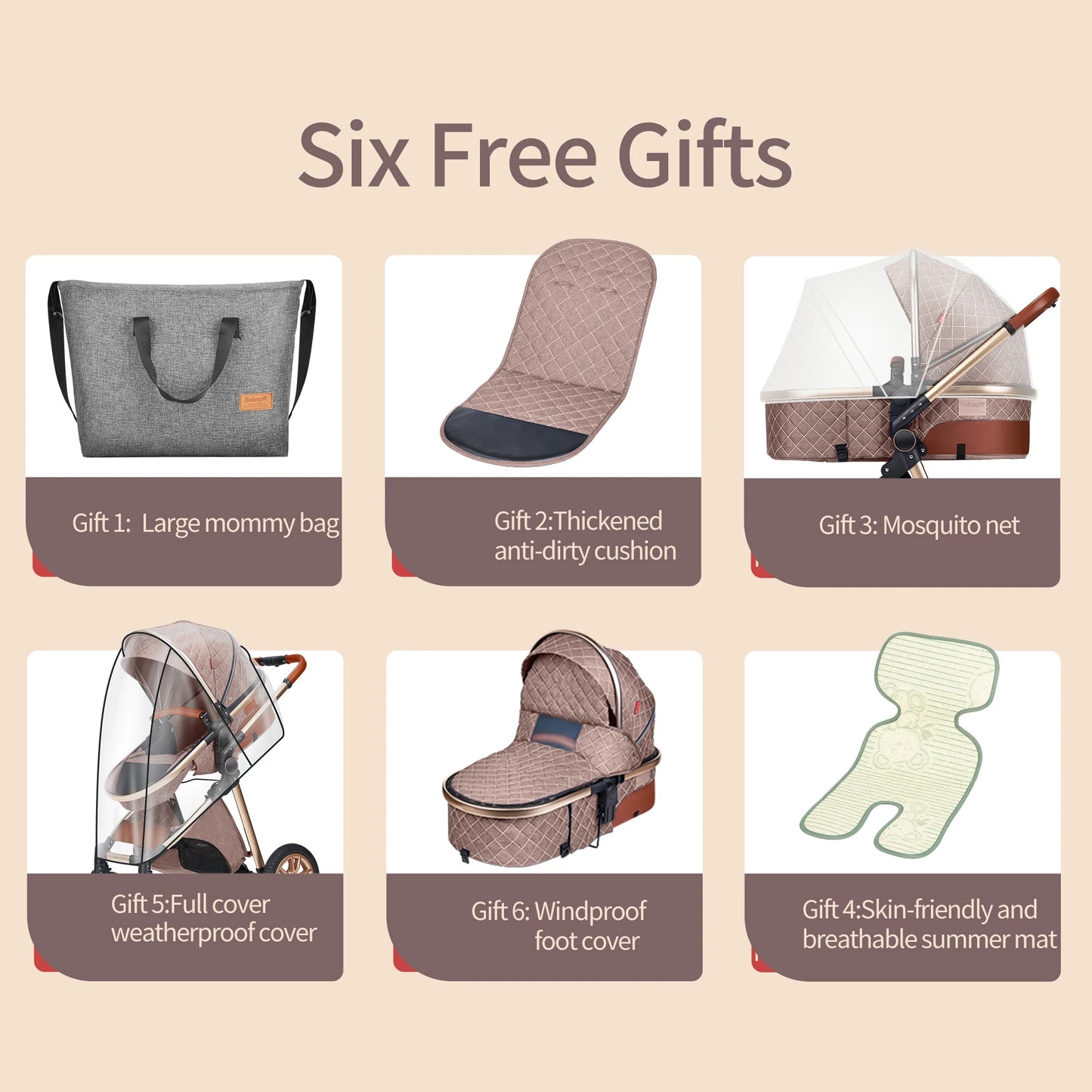 Luxury Baby Stroller High Landview 3 In 1 Pushchair