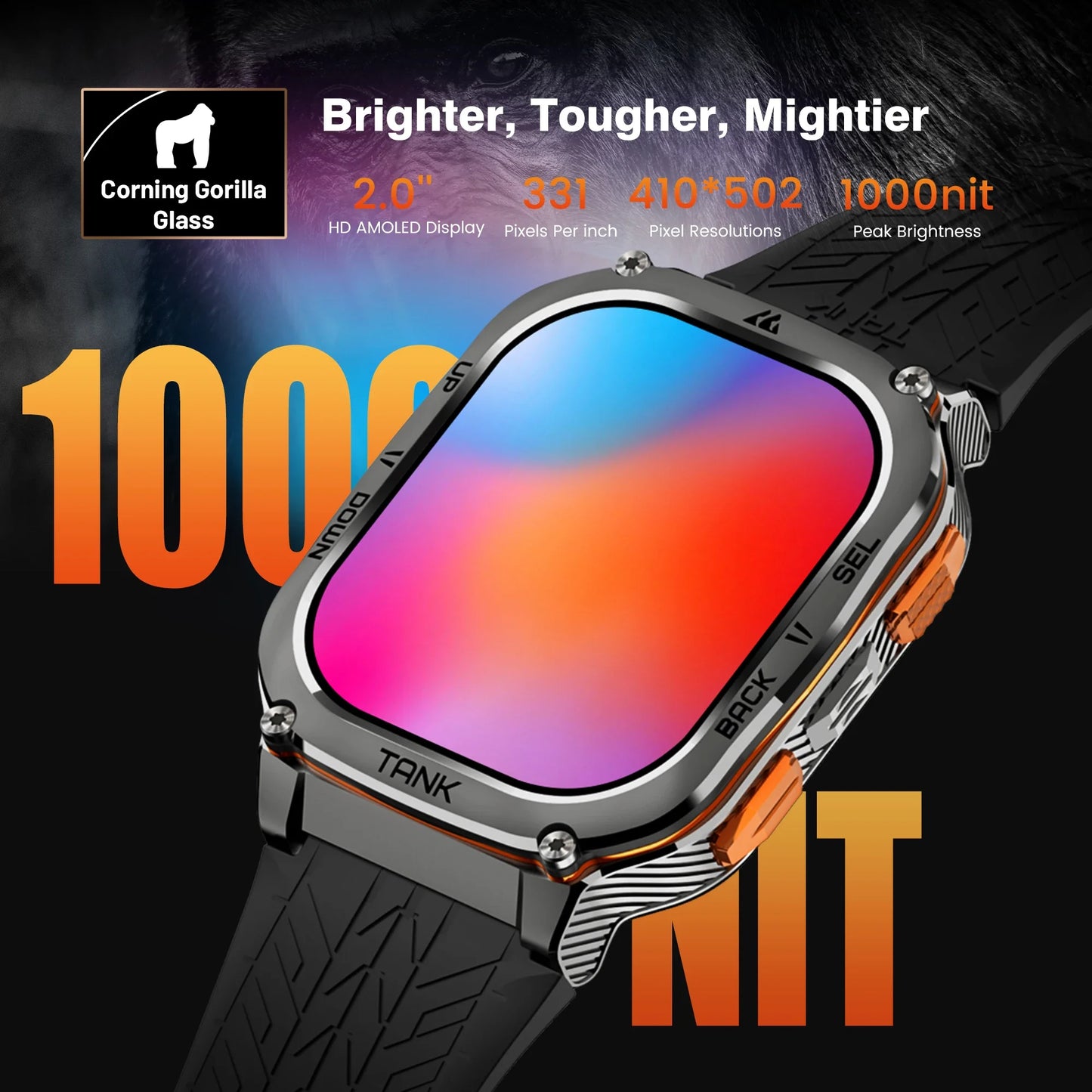 KOSPET Tank M3 Ultra GPS Smart Watch 5ATM Waterproof