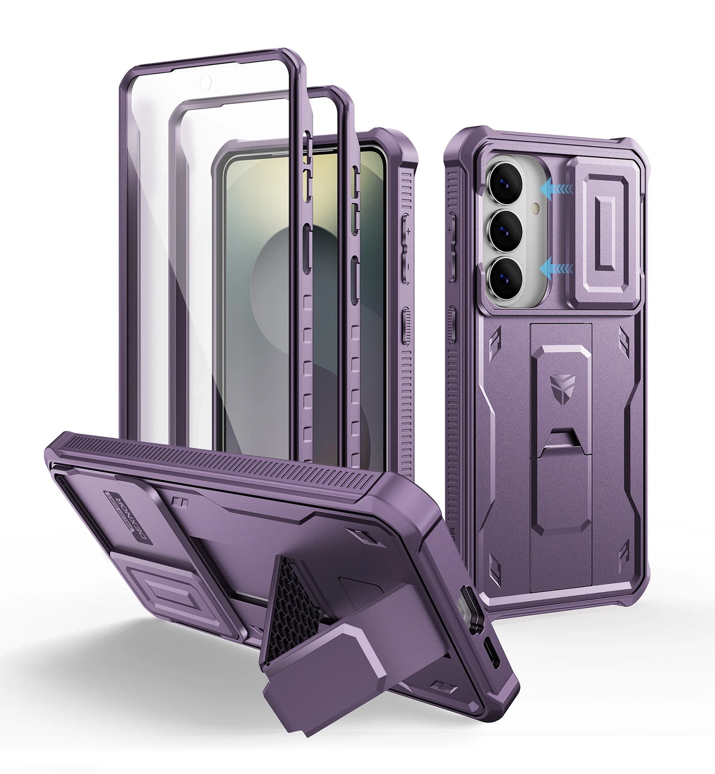 Dexnor Shockproof Case With Screen Protector And Kickstand Samsung S26