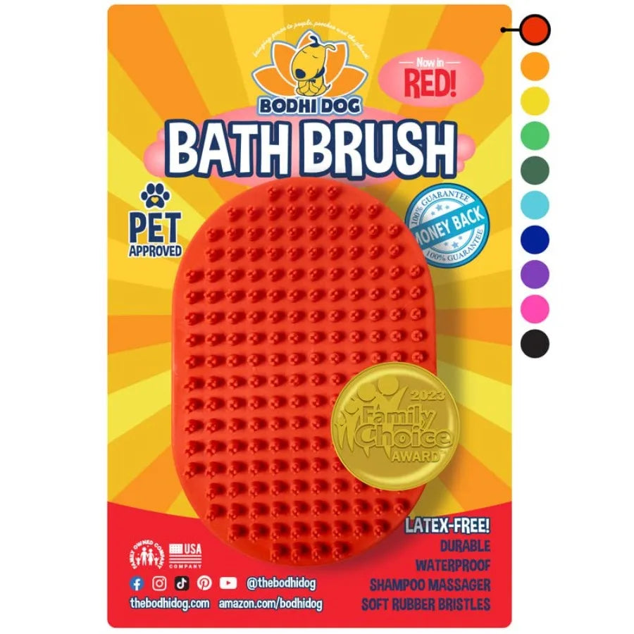 Pet Shampoo Brush For Dogs And Cats Premium Bath Scrubber