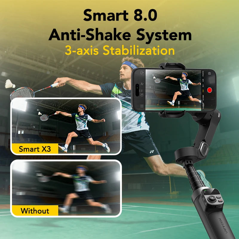 AOCHUAN Smart X3 360 Degree Smartphone Gimbal Stabilizer iPhone Android